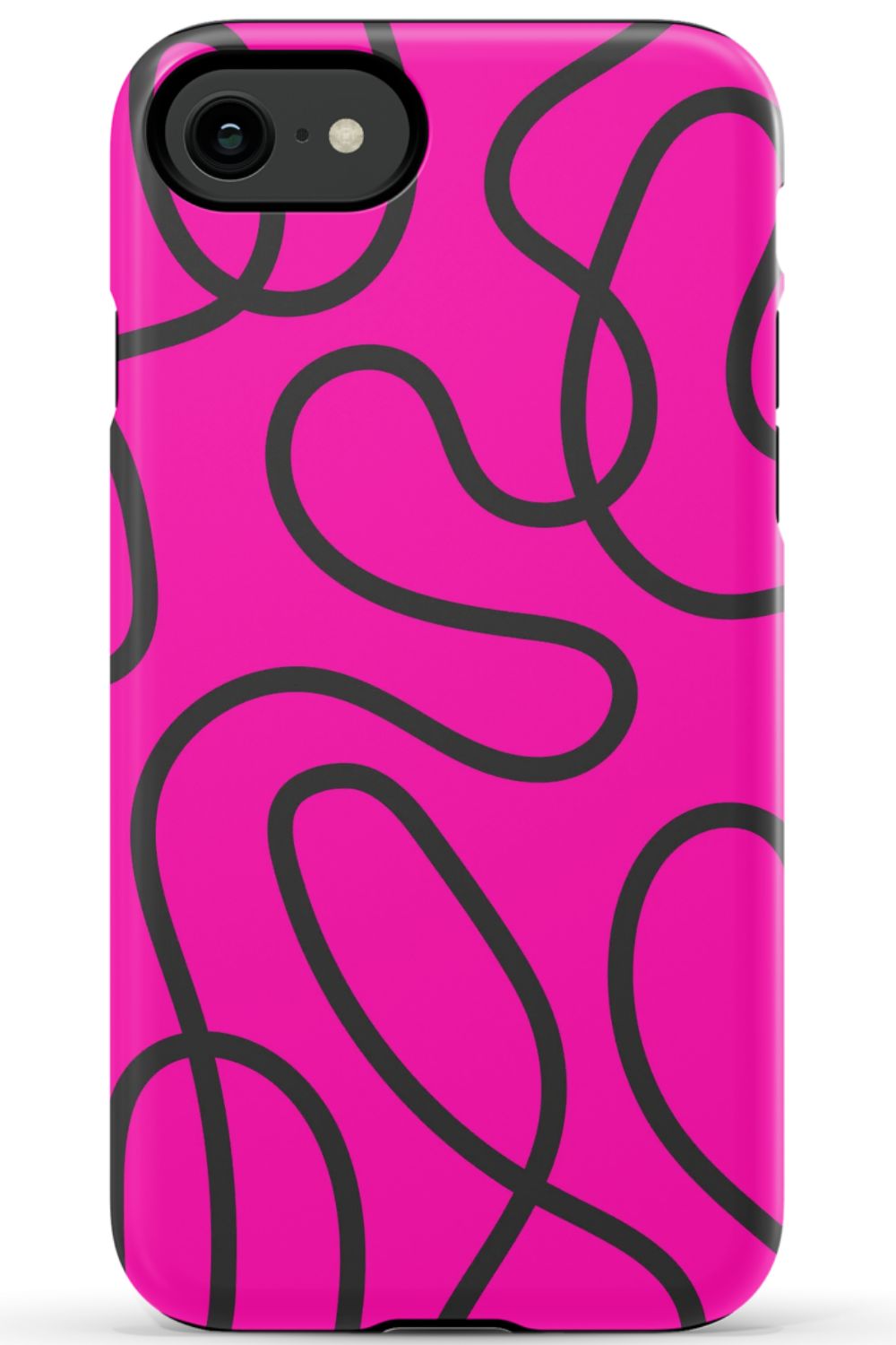 Pink Abstract Squiggles Phone Case - B7Cases