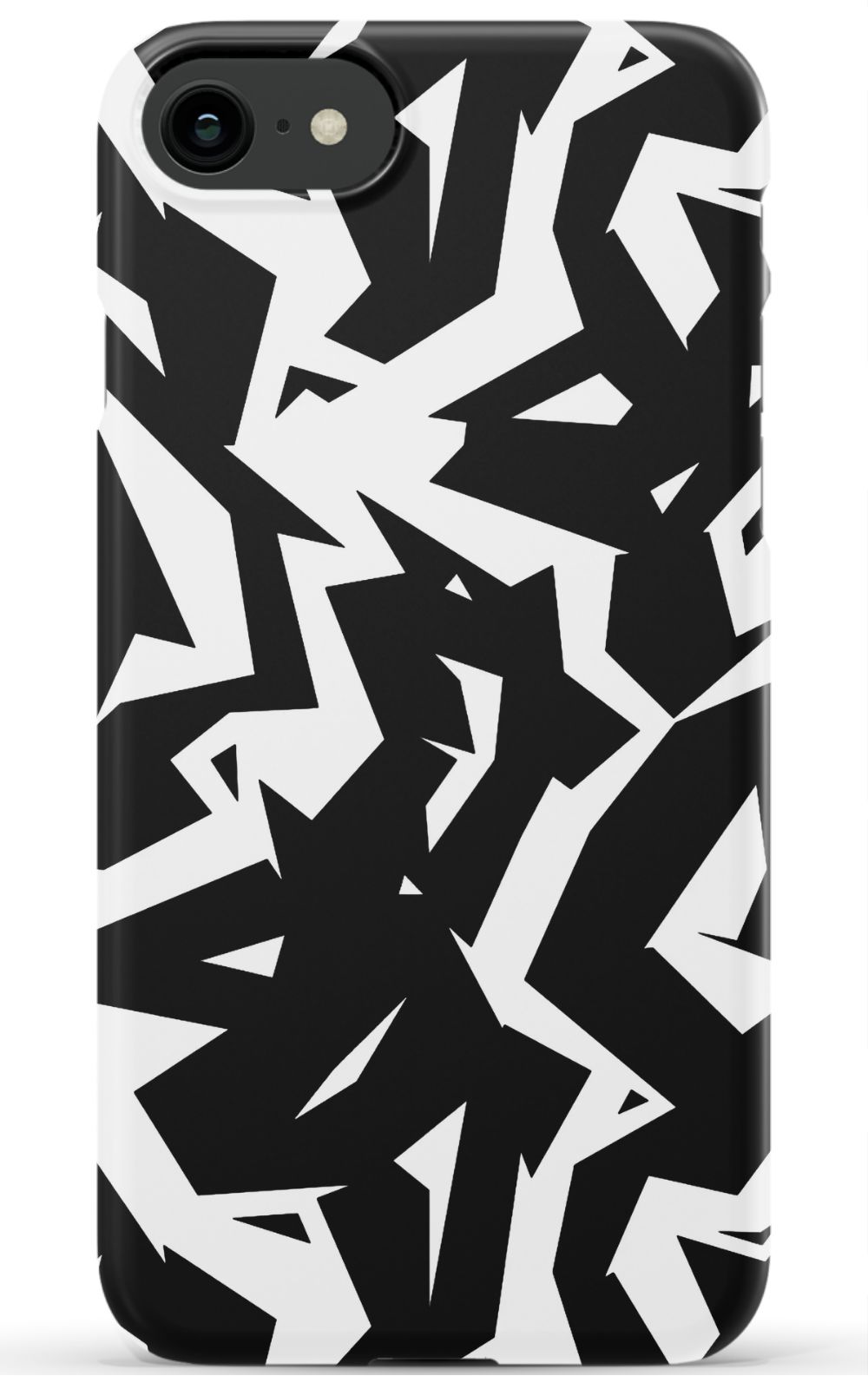 Black White Fragments Phone Case - B7Cases