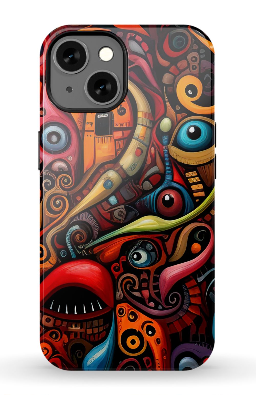 Psychedelic Eyes Graffiti Phone Case - B7Cases