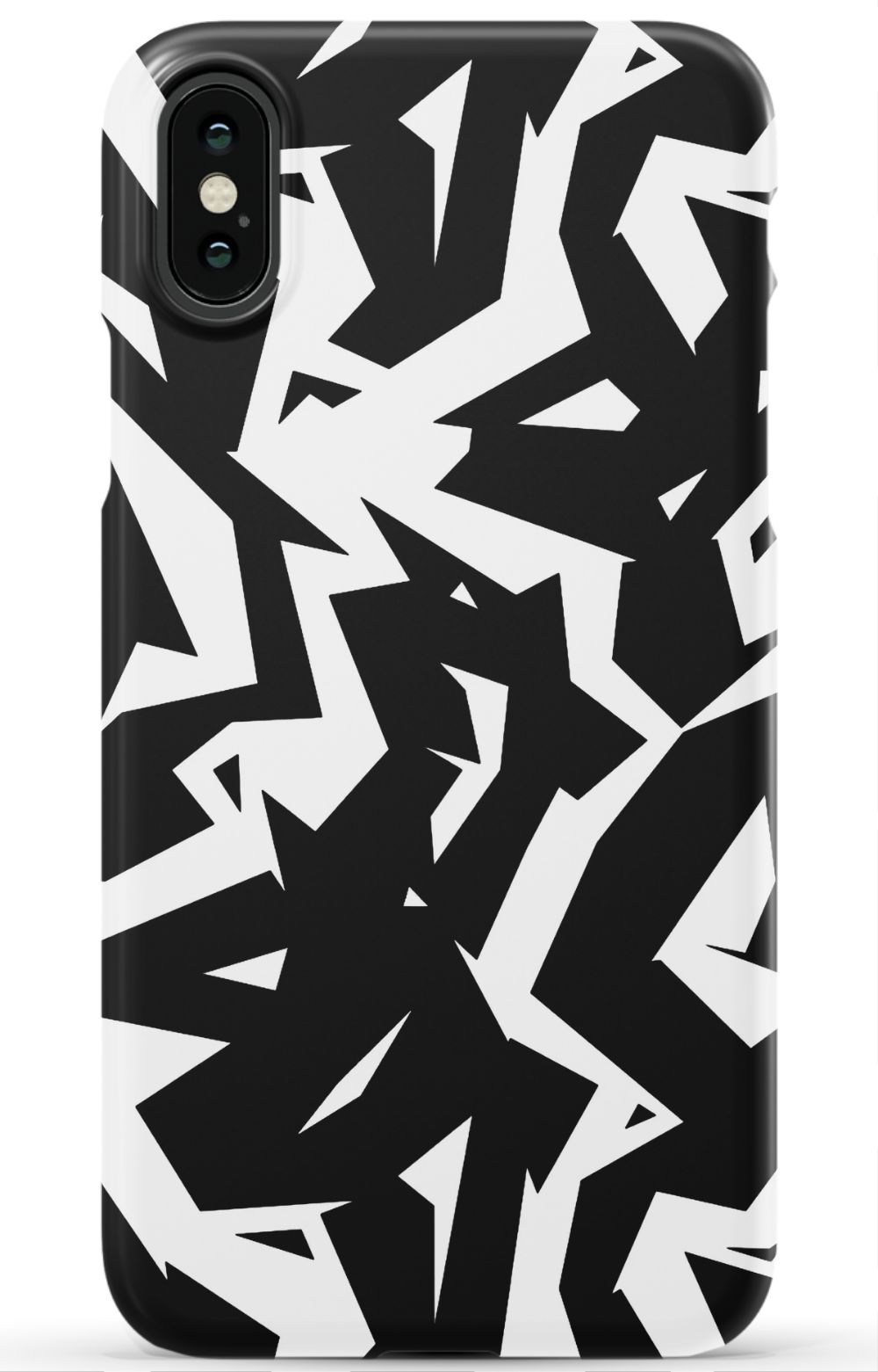 Black White Fragments Phone Case - B7Cases
