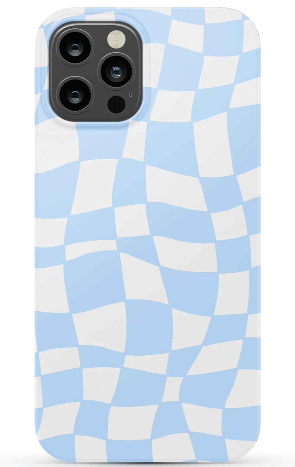 Light Blue Checkered Phone Case - B7Cases