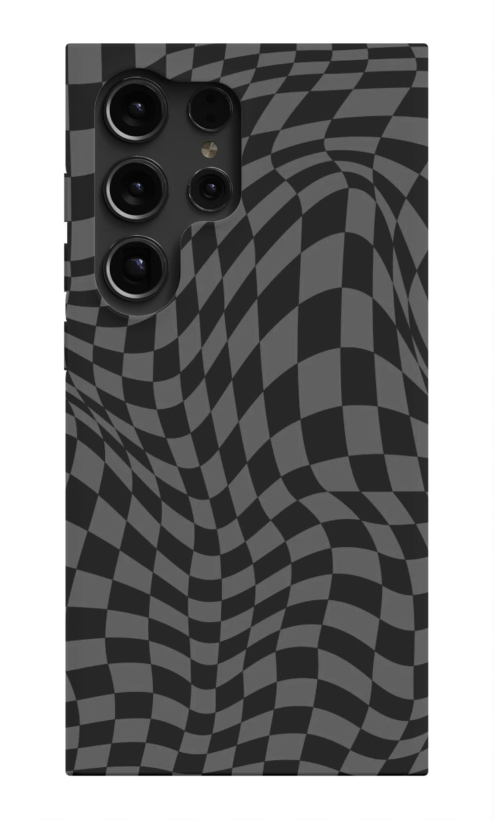 Gray Distorted Checkered Phone Case - B7Cases