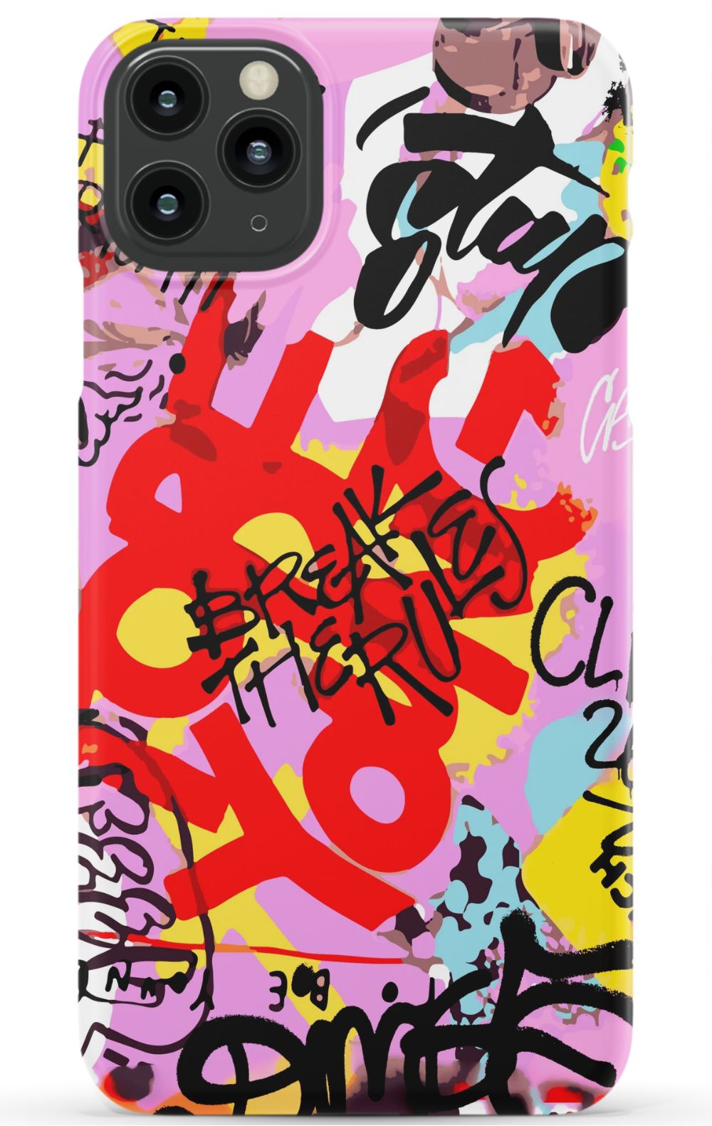 Break The Rules Graffiti Phone Case - B7Cases