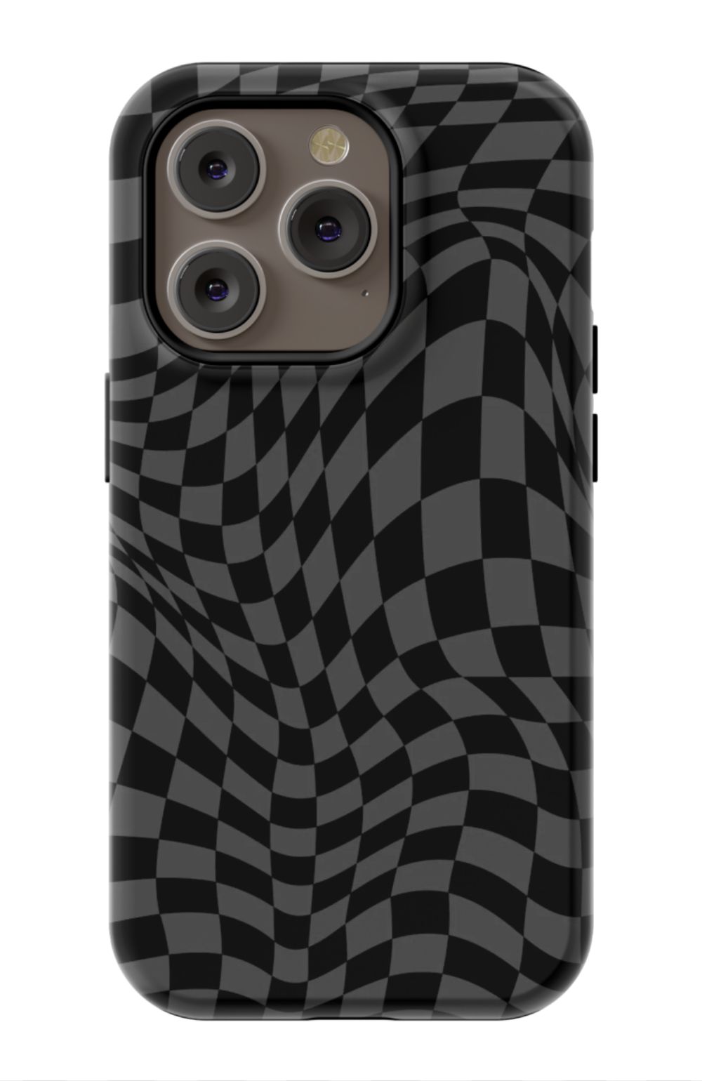 Gray Distorted Checkered Phone Case - B7Cases