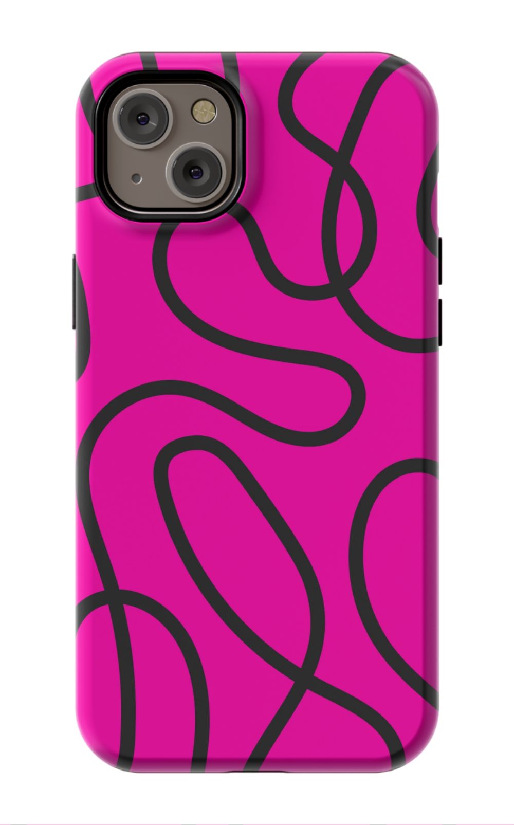 Pink Abstract Squiggles Phone Case - B7Cases