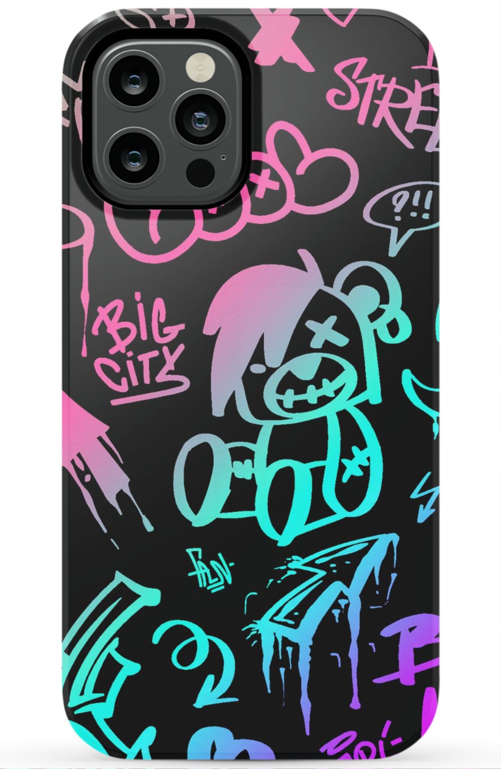Neon Stickers Graffiti Phone Case - B7Cases
