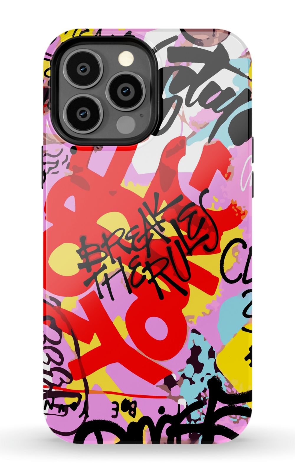 Break The Rules Graffiti Phone Case - B7Cases