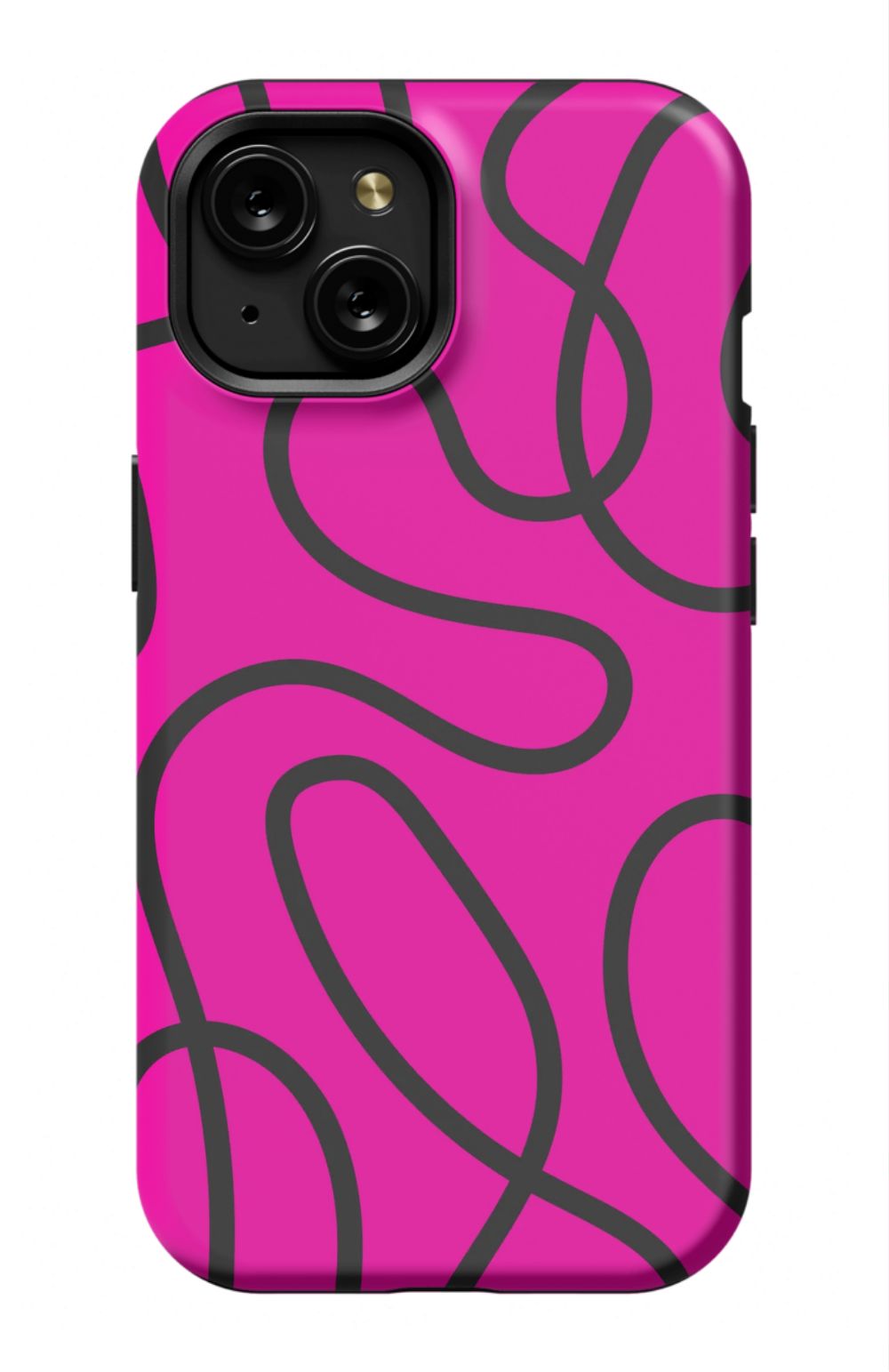 Pink Abstract Squiggles Phone Case - B7Cases