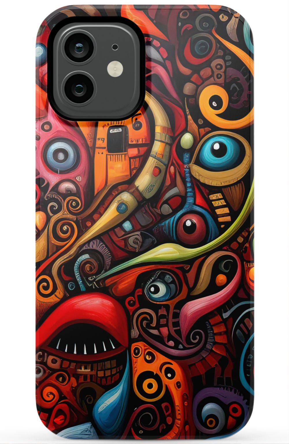 Psychedelic Eyes Graffiti Phone Case - B7Cases