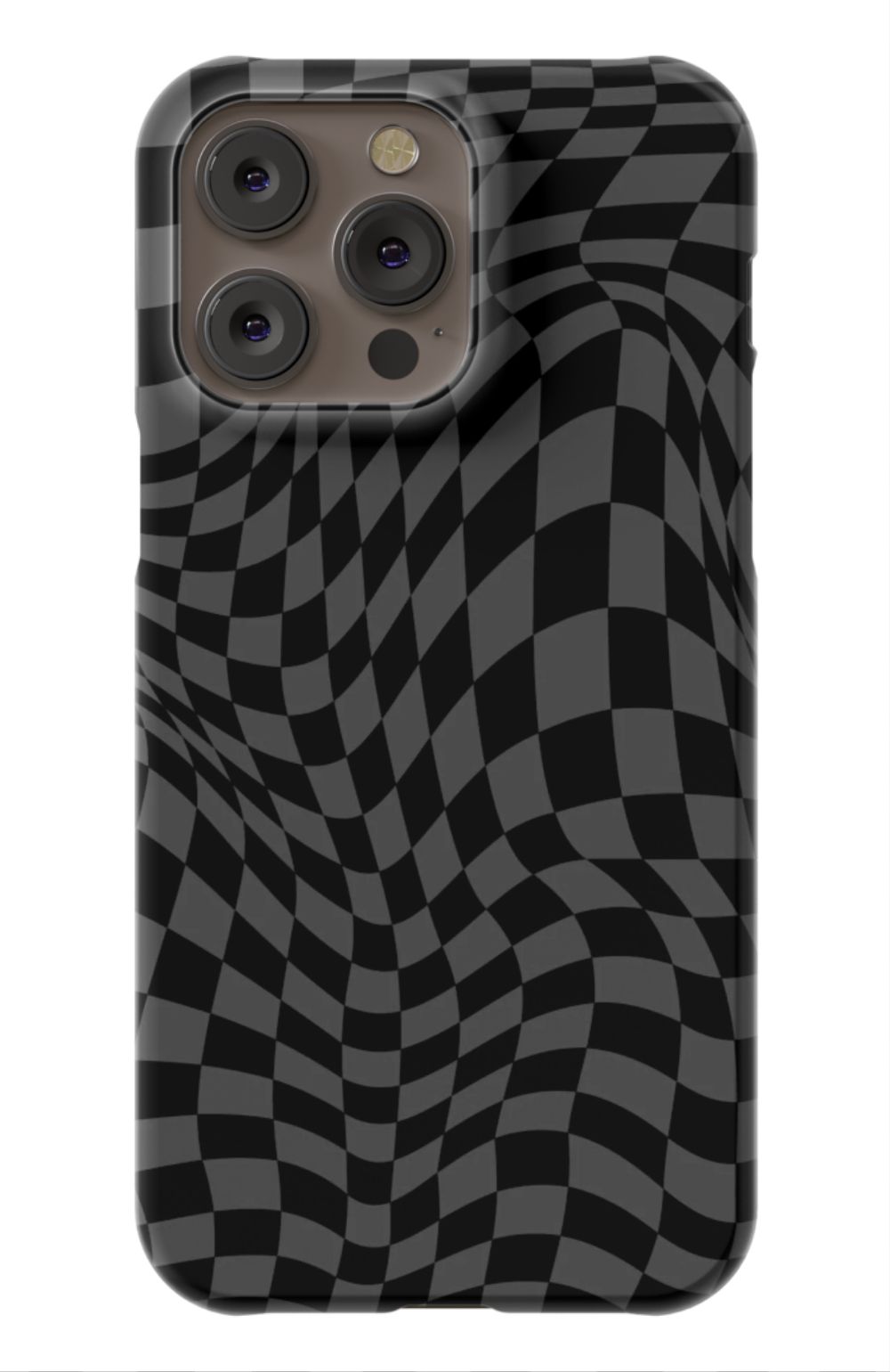 Gray Distorted Checkered Phone Case - B7Cases
