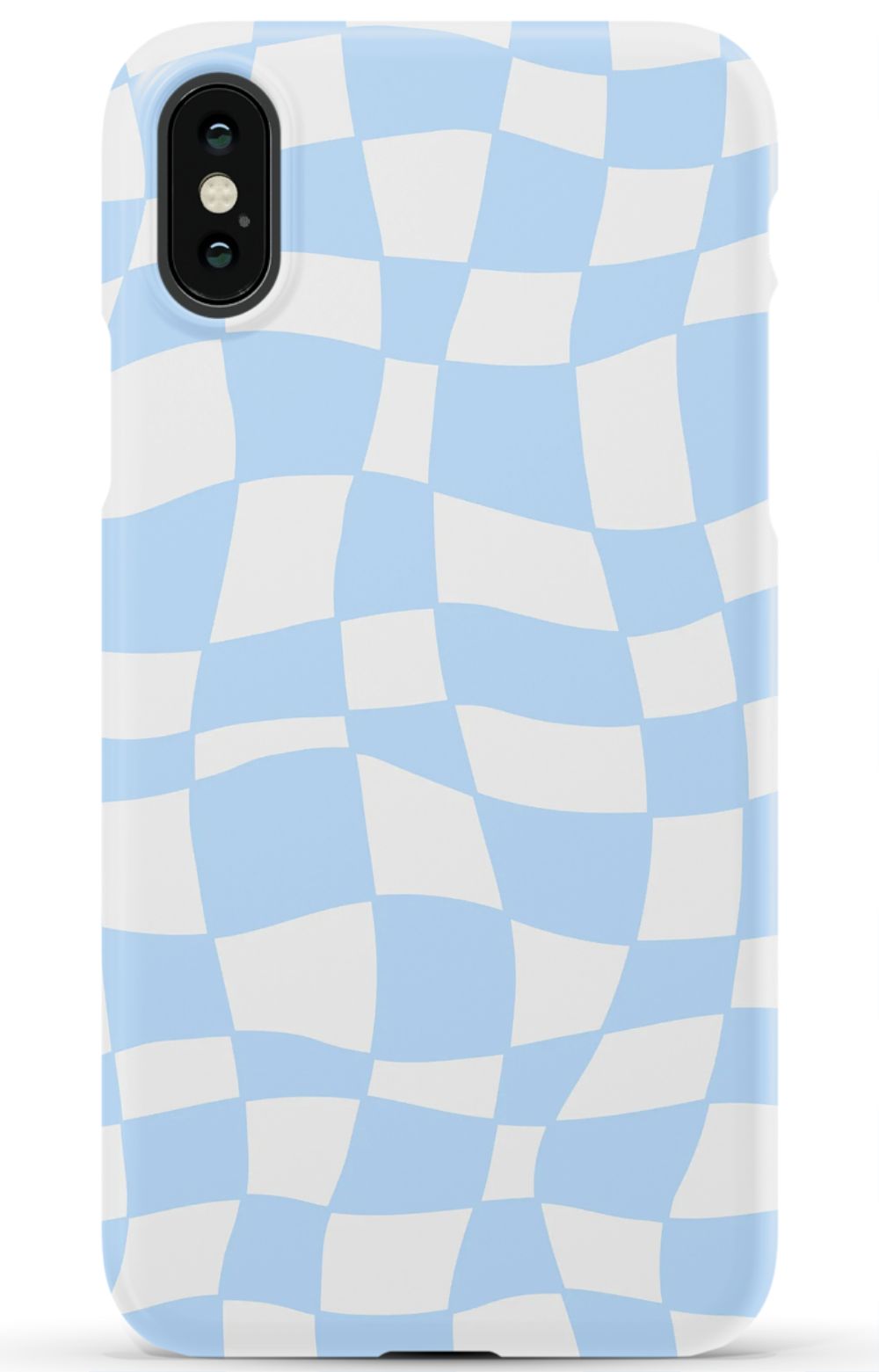 Light Blue Checkered Phone Case - B7Cases