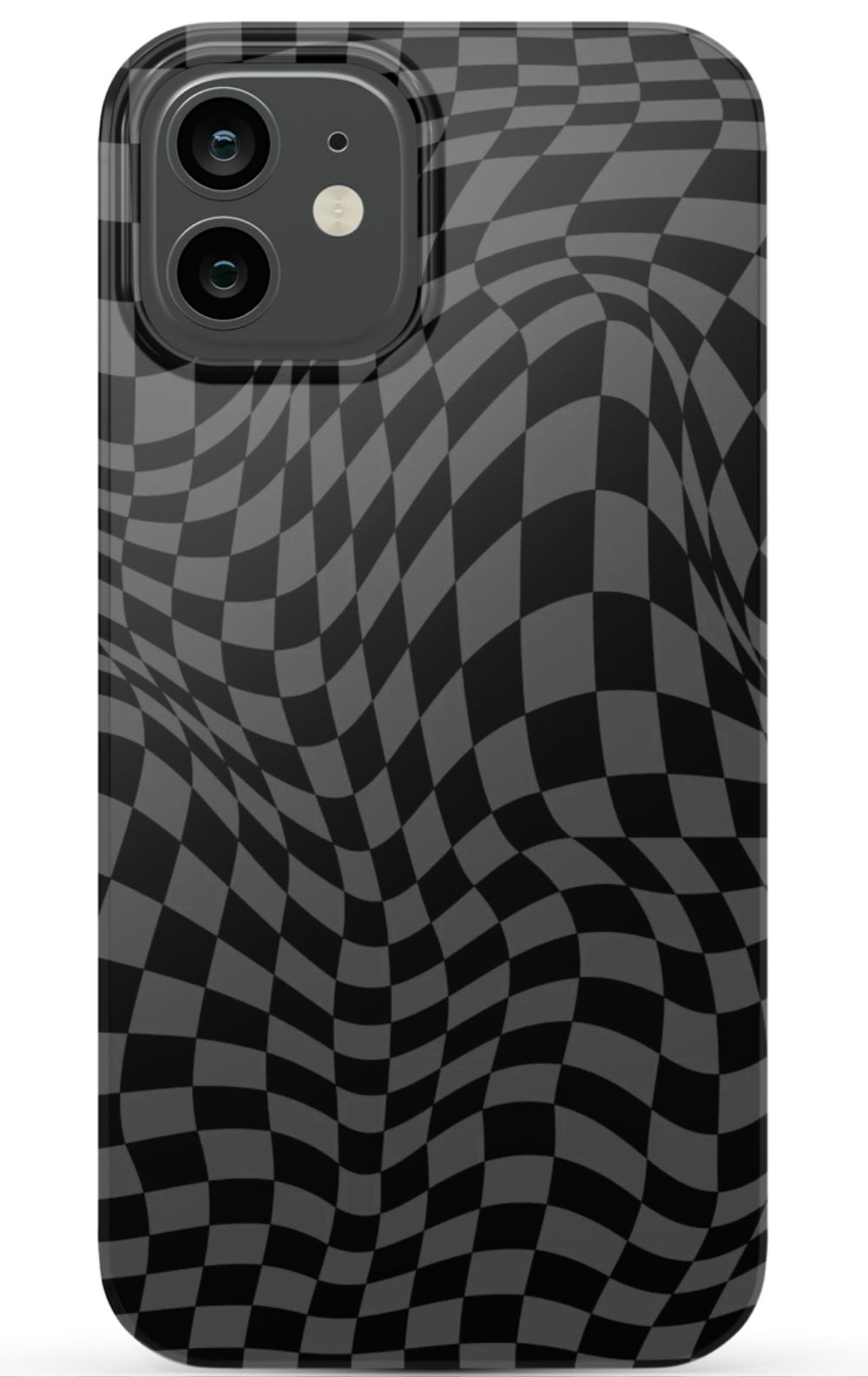 Gray Distorted Checkered Phone Case - B7Cases
