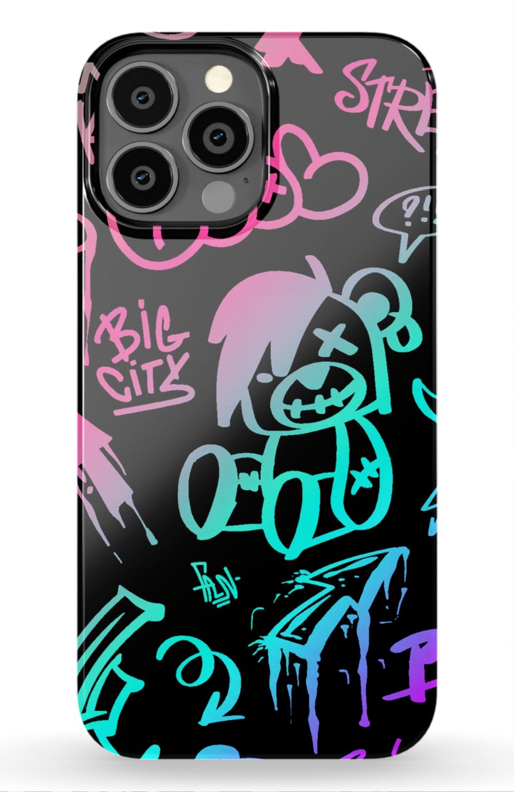 Neon Stickers Graffiti Phone Case - B7Cases