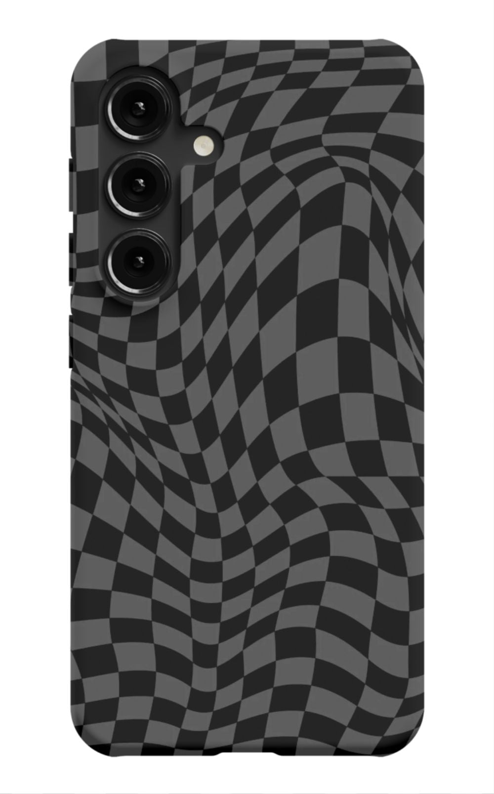 Gray Distorted Checkered Phone Case - B7Cases