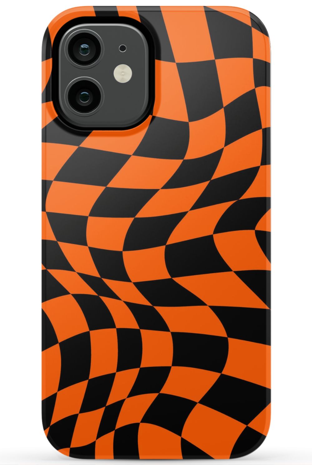 Orange Black Checkered Phone Case - B7Cases
