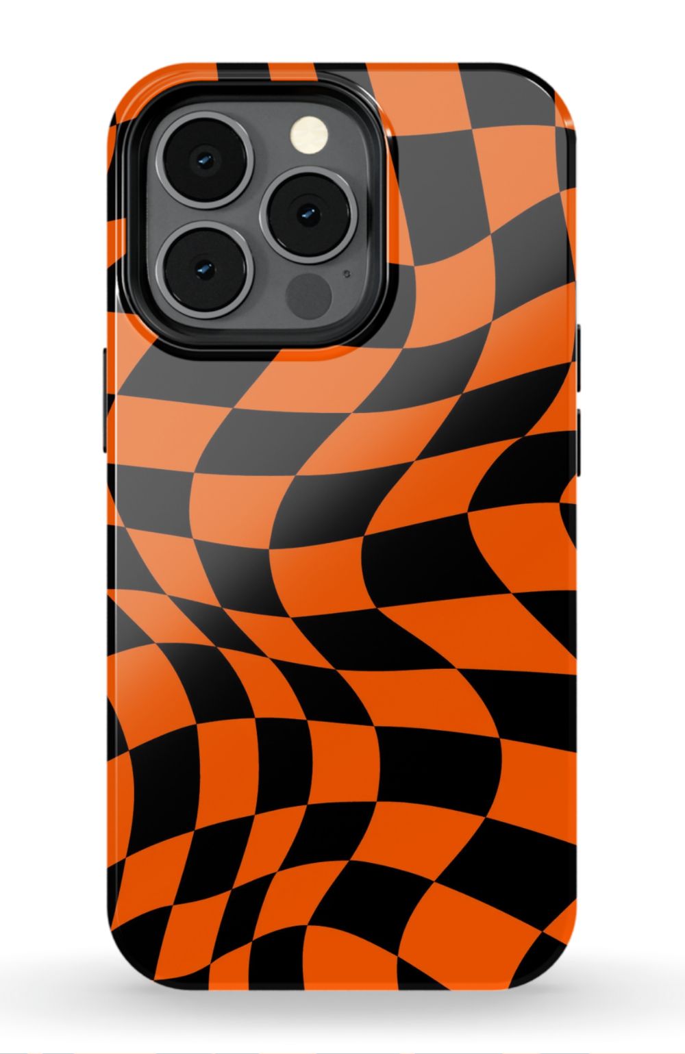 Orange Black Checkered Phone Case - B7Cases