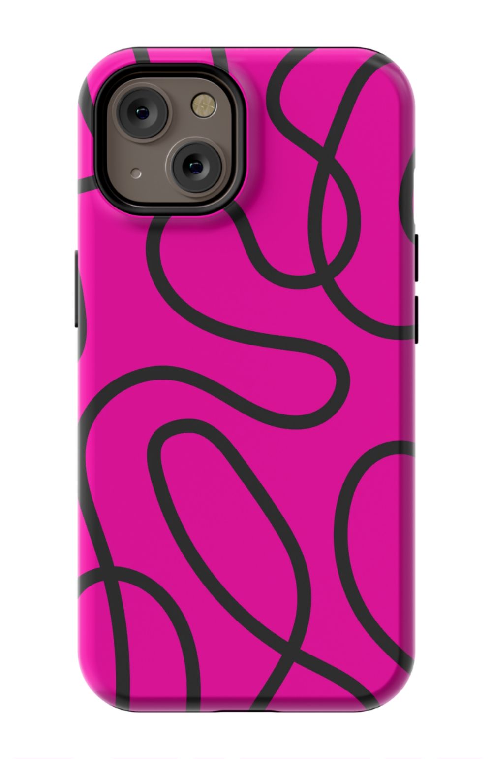Pink Abstract Squiggles Phone Case - B7Cases