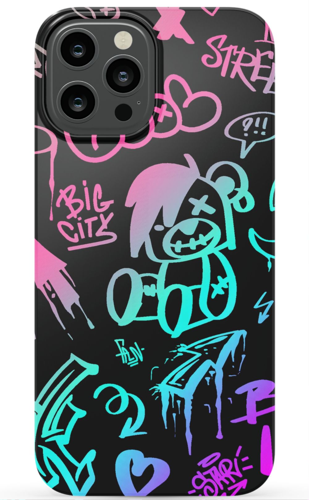 Neon Stickers Graffiti Phone Case - B7Cases