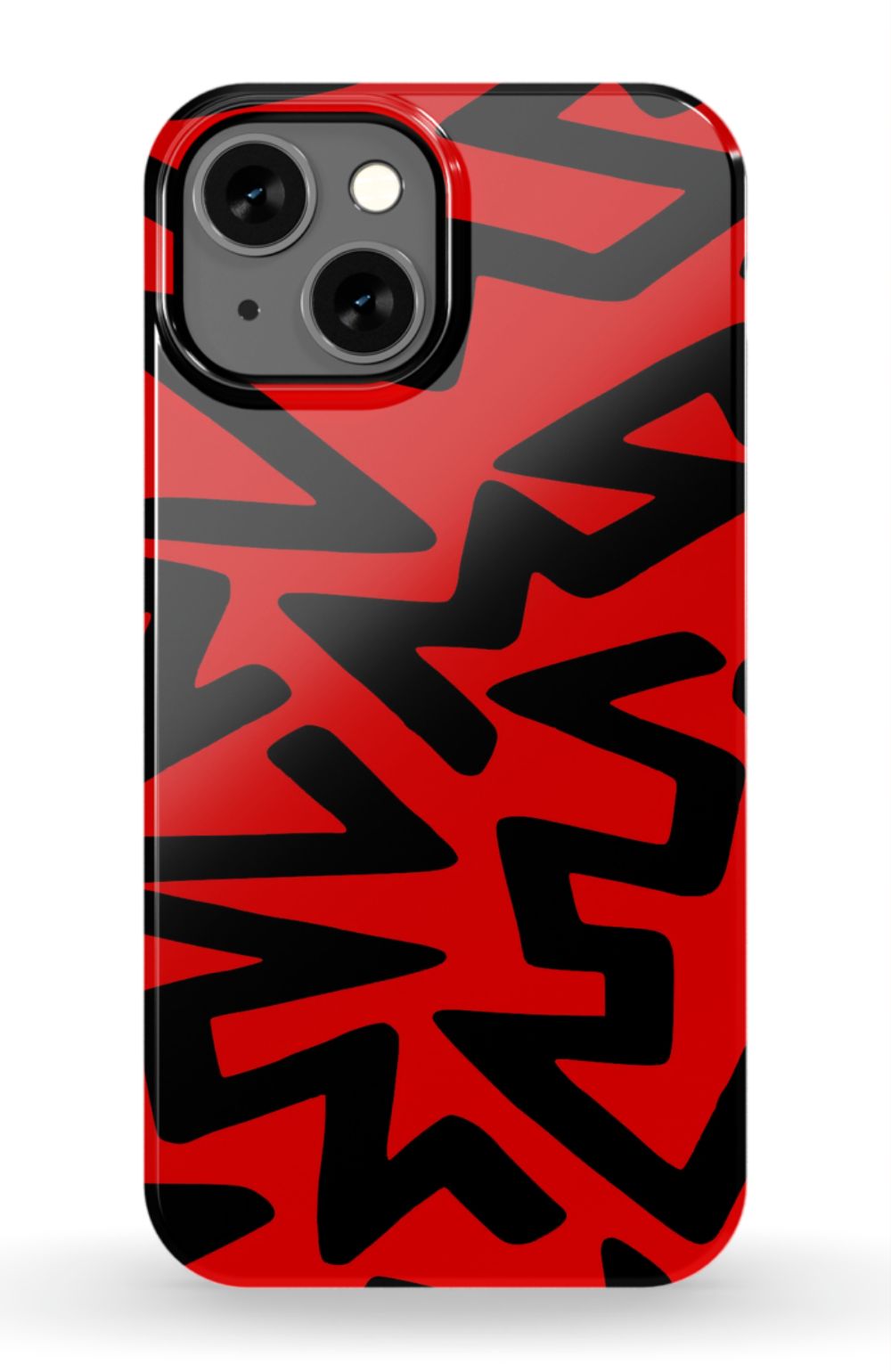 Red Abstract Shapes Phone Case - B7Cases