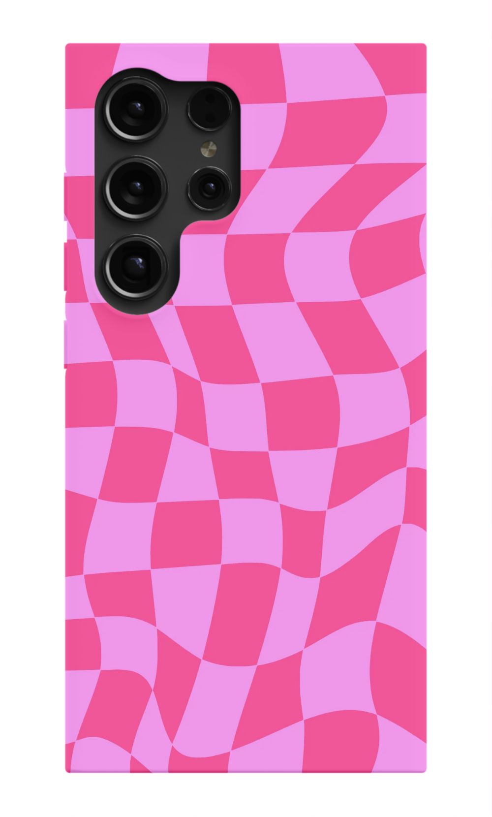 Pink Distorted Checkered Phone Case - B7Cases