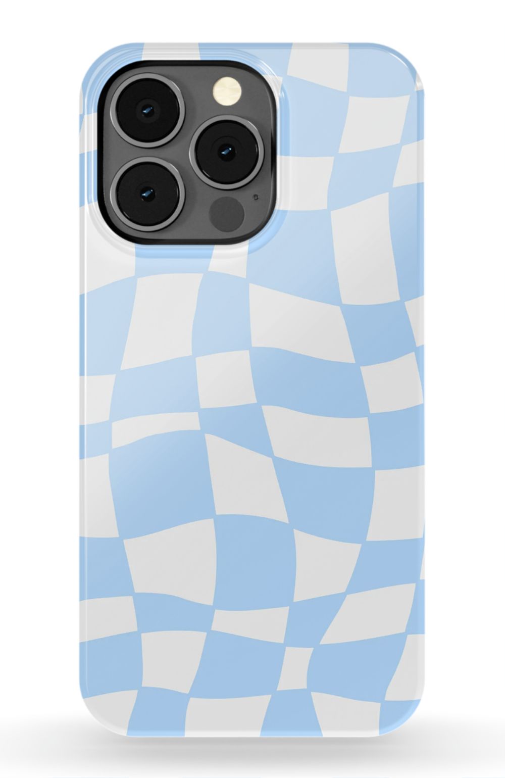 Light Blue Checkered Phone Case - B7Cases