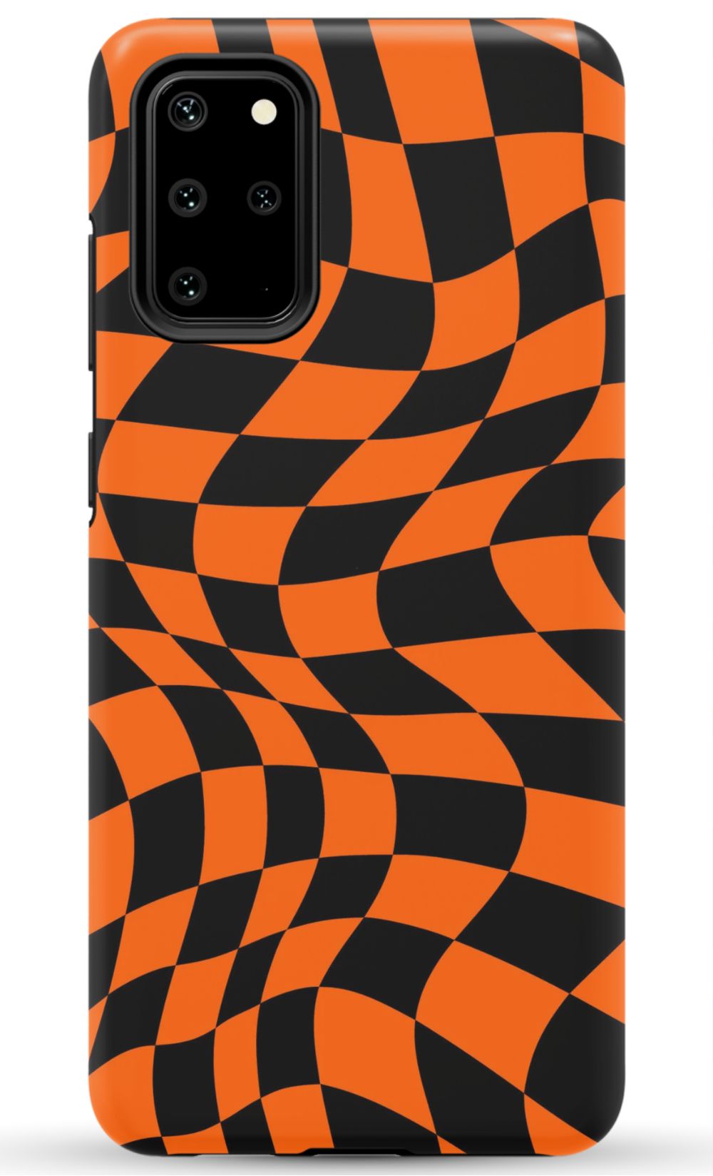 Orange Black Checkered Phone Case - B7Cases