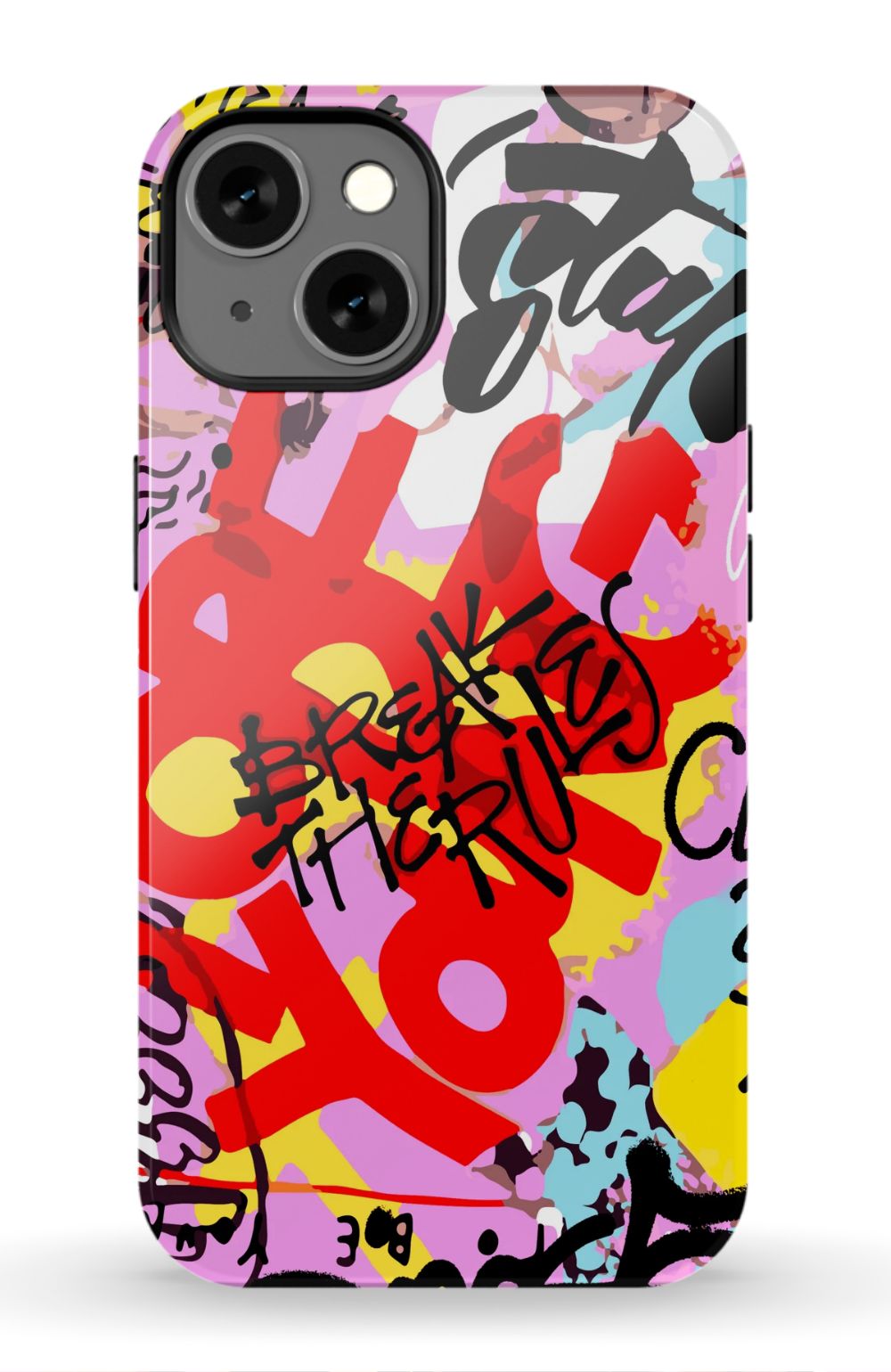 Break The Rules Graffiti Phone Case - B7Cases