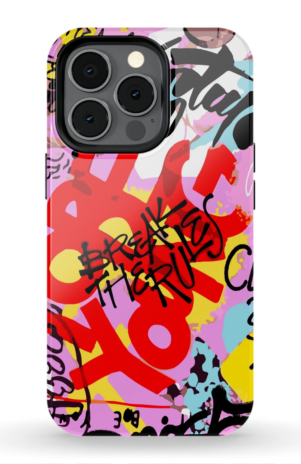 Break The Rules Graffiti Phone Case - B7Cases