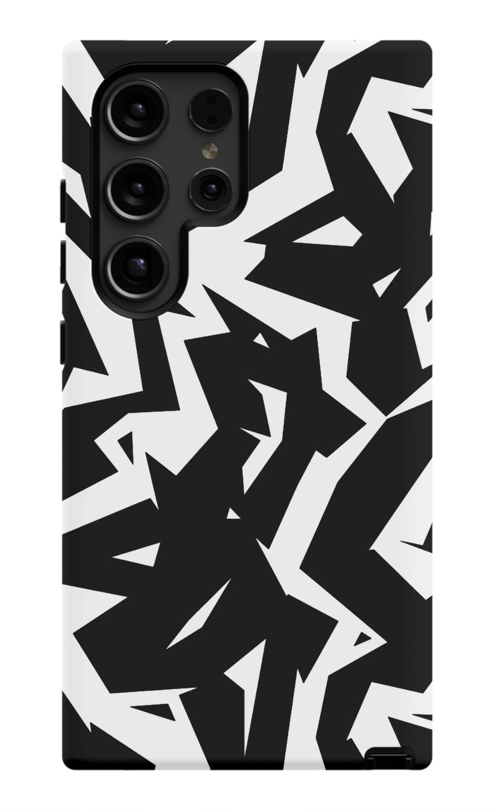 Black White Fragments Phone Case - B7Cases
