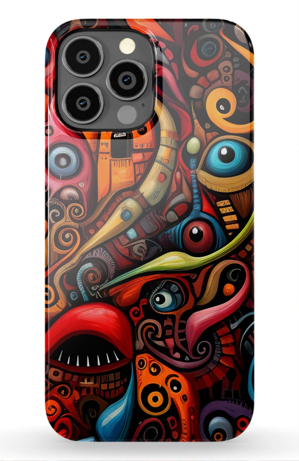 Psychedelic Eyes Graffiti Phone Case - B7Cases