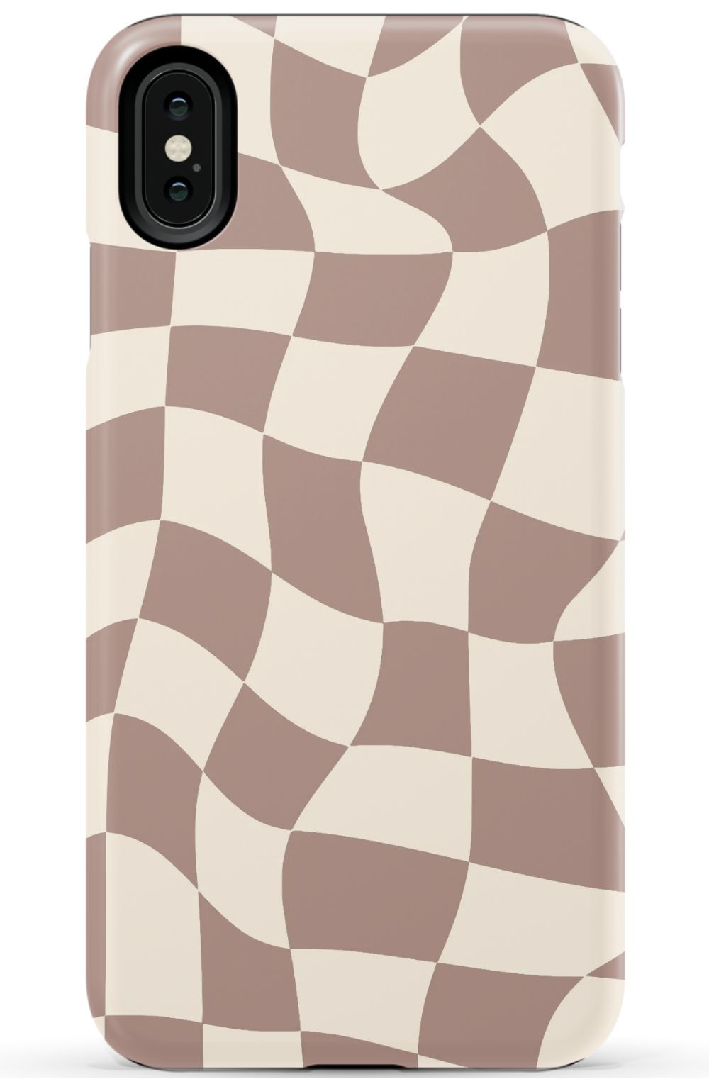 Light Brown Checkered Phone Case - B7Cases