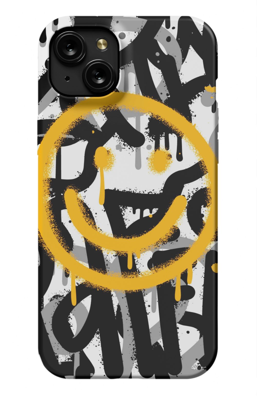 Sprayed Smiley Graffiti Phone Case - B7Cases