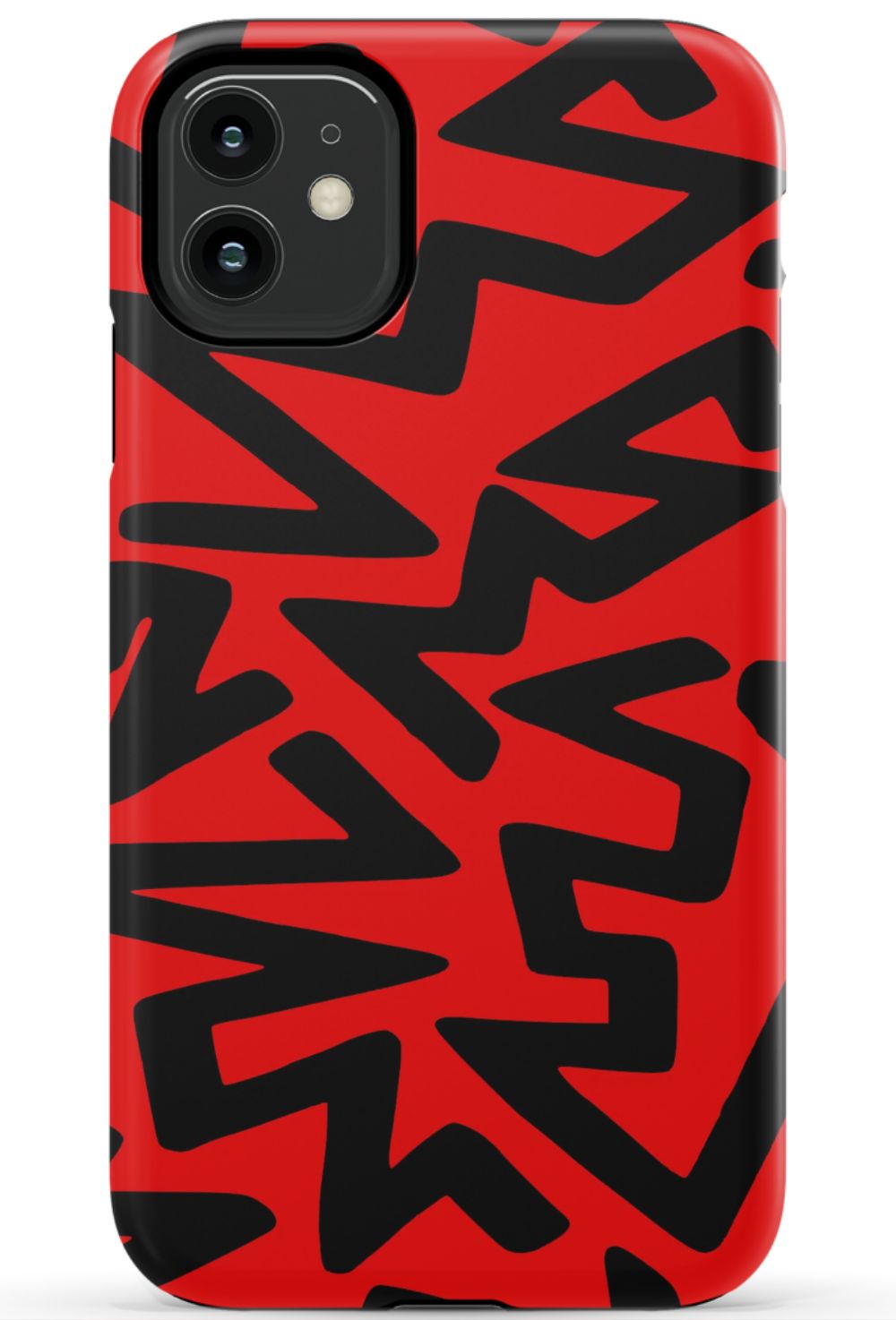 Red Abstract Shapes Phone Case - B7Cases