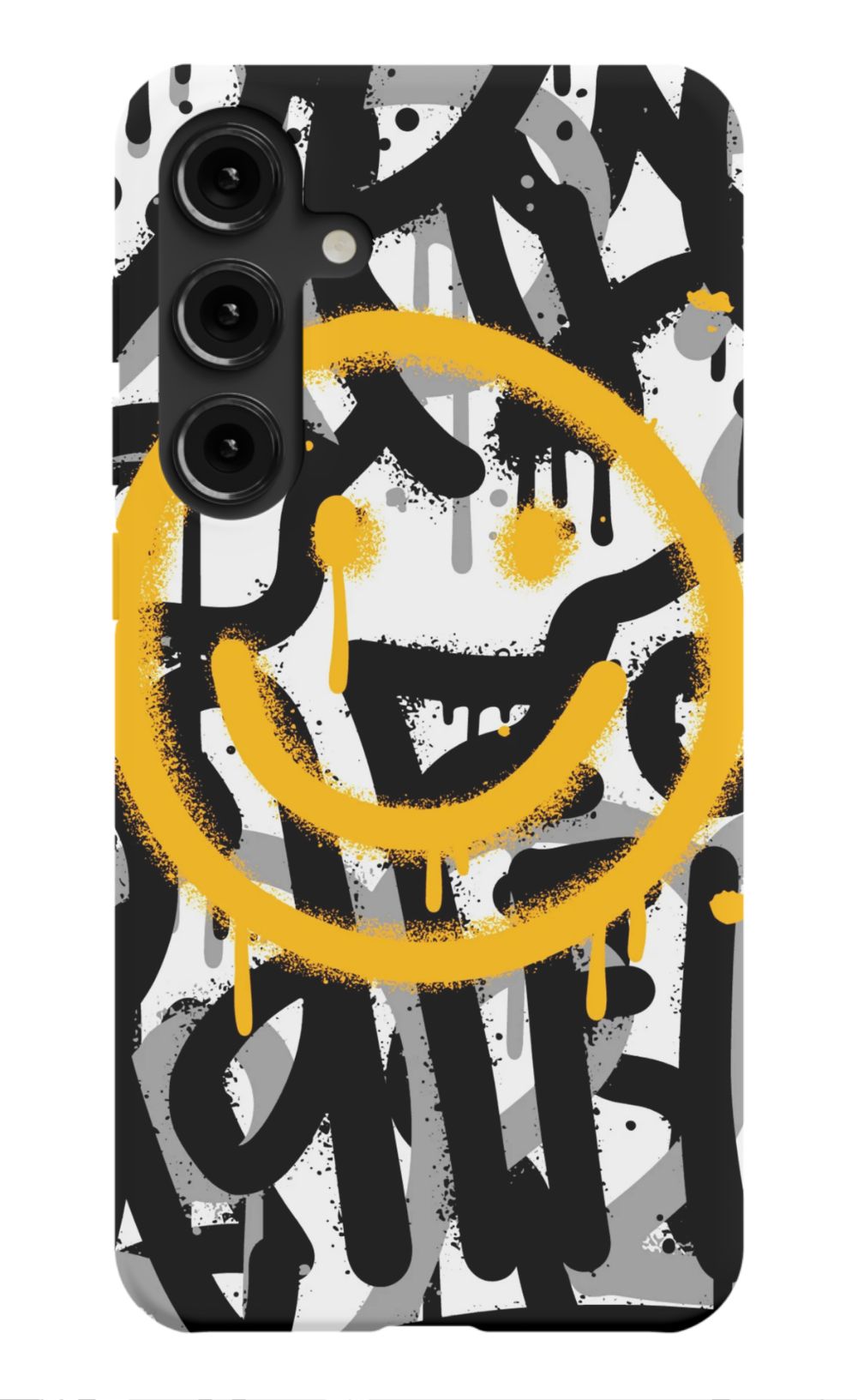 Sprayed Smiley Graffiti Phone Case - B7Cases