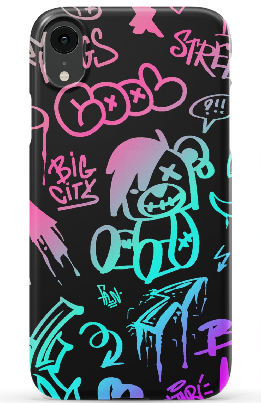 Neon Stickers Graffiti Phone Case - B7Cases