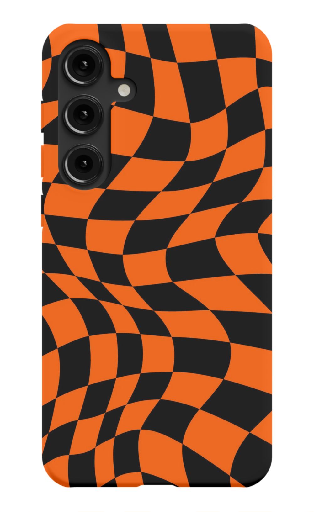 Orange Black Checkered Phone Case - B7Cases