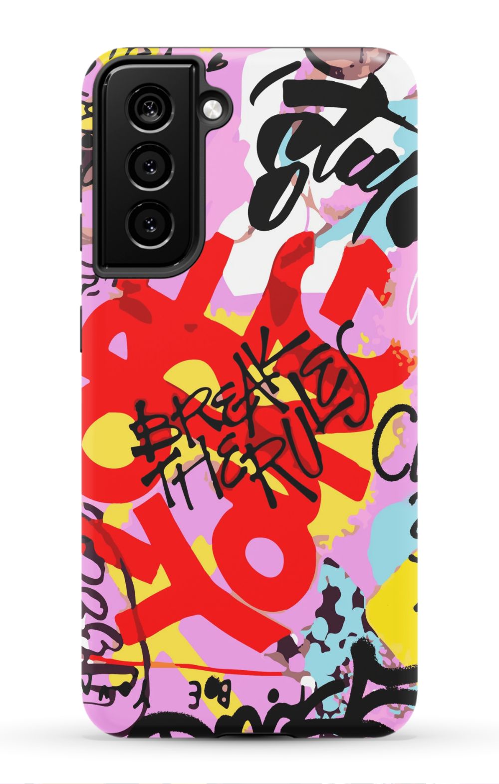 Break The Rules Graffiti Phone Case - B7Cases