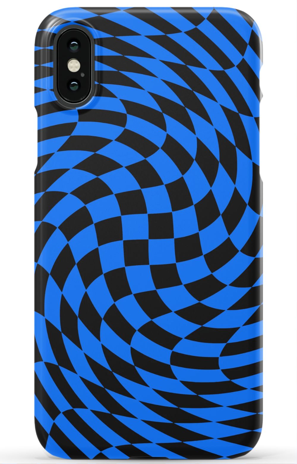 Twisted Blue Checkered Phone Case - B7Cases