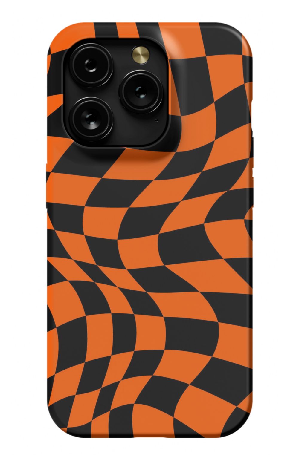 Orange Black Checkered Phone Case - B7Cases