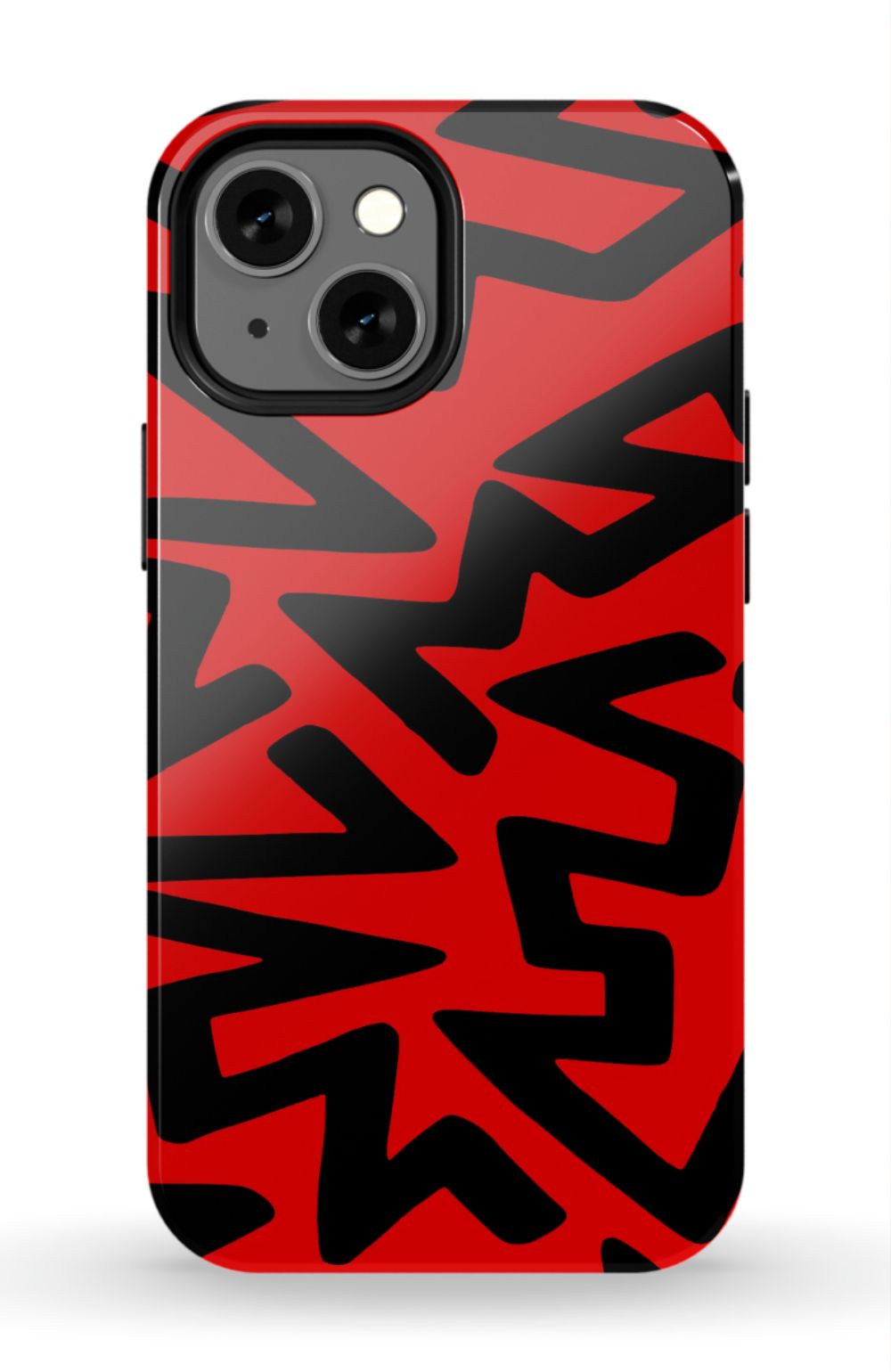 Red Abstract Shapes Phone Case - B7Cases