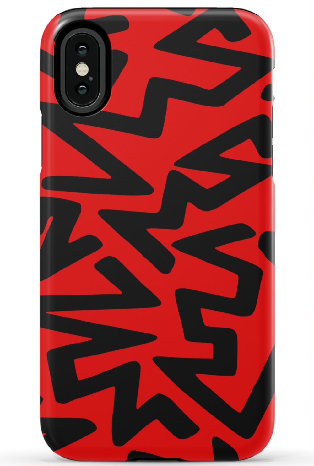 Red Abstract Shapes Phone Case - B7Cases
