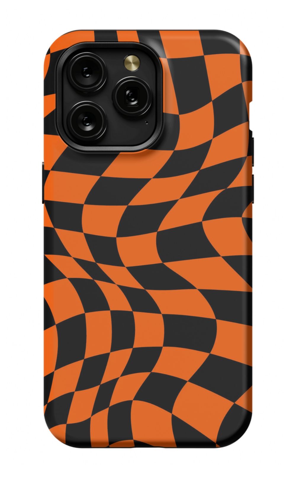 Orange Black Checkered Phone Case - B7Cases