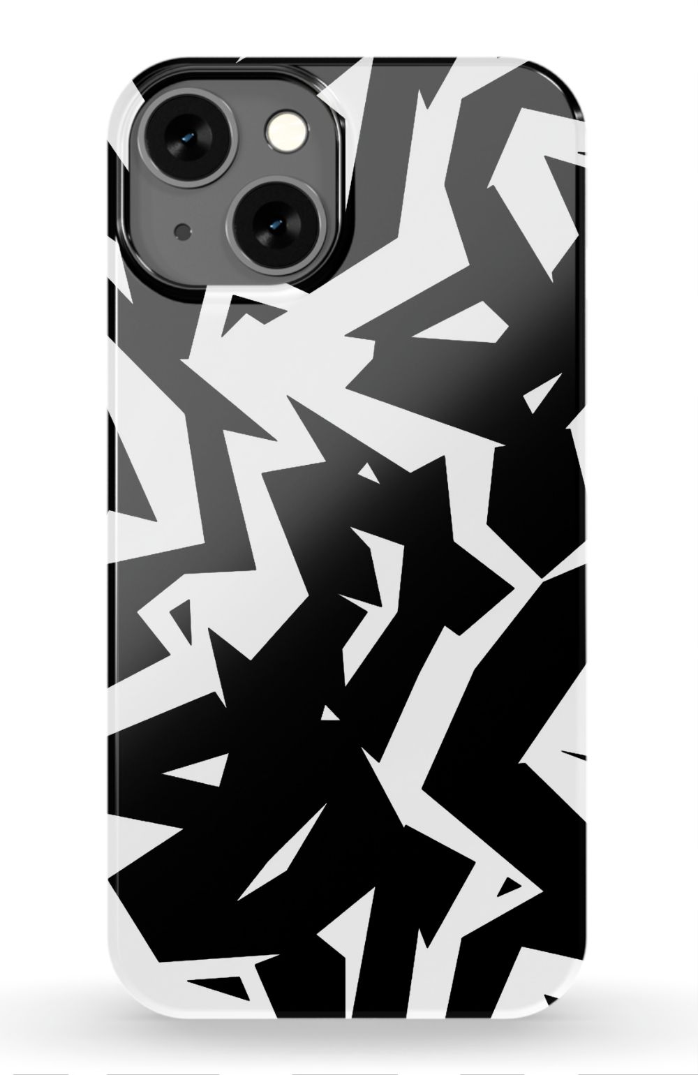 Black White Fragments Phone Case - B7Cases