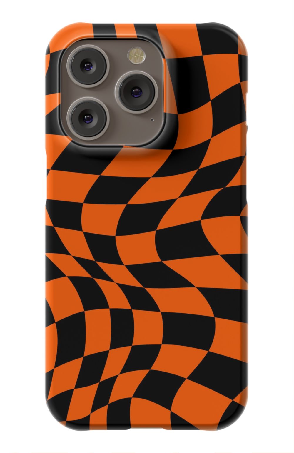 Orange Black Checkered Phone Case - B7Cases