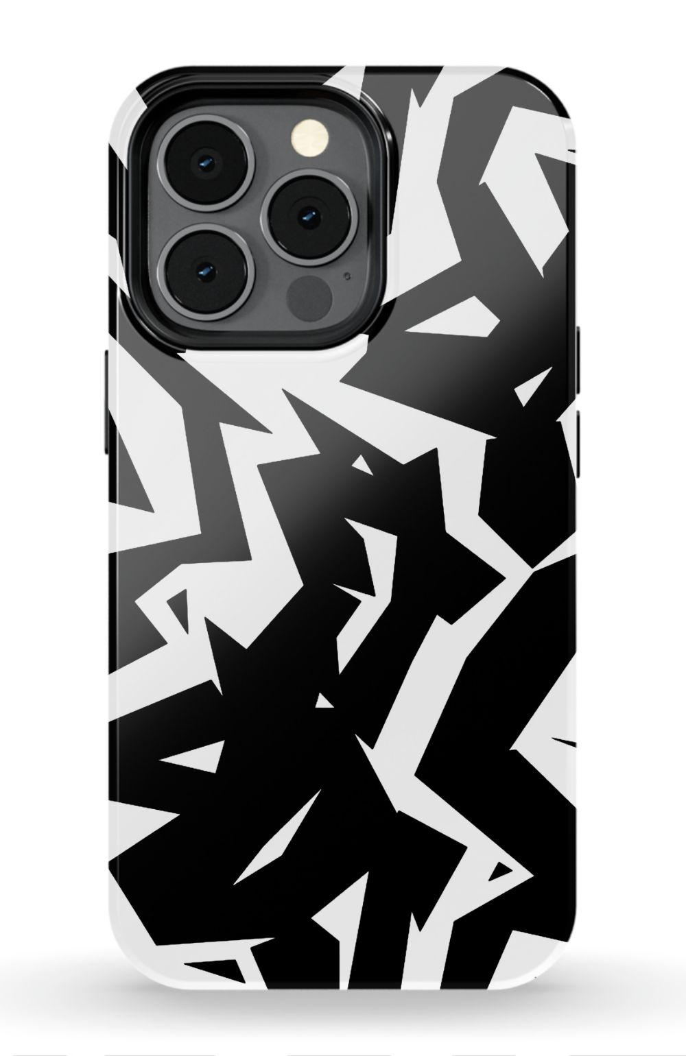 Black White Fragments Phone Case - B7Cases