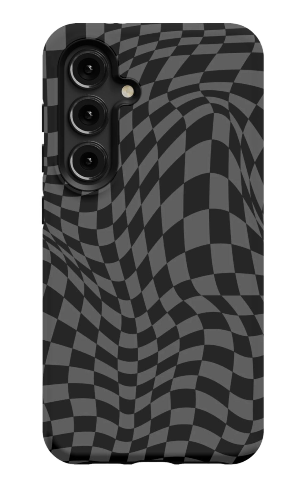 Gray Distorted Checkered Phone Case - B7Cases