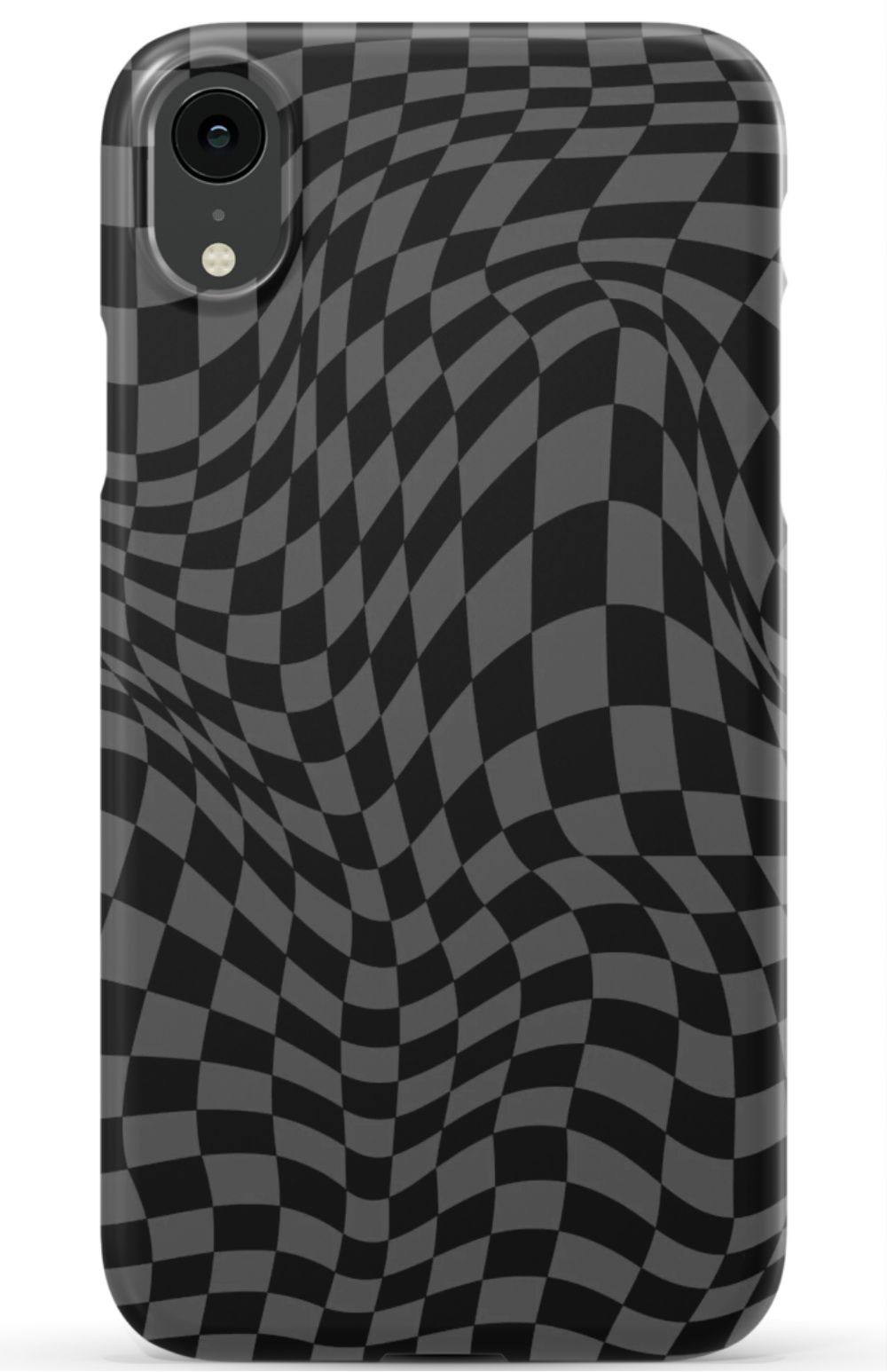 Gray Distorted Checkered Phone Case - B7Cases