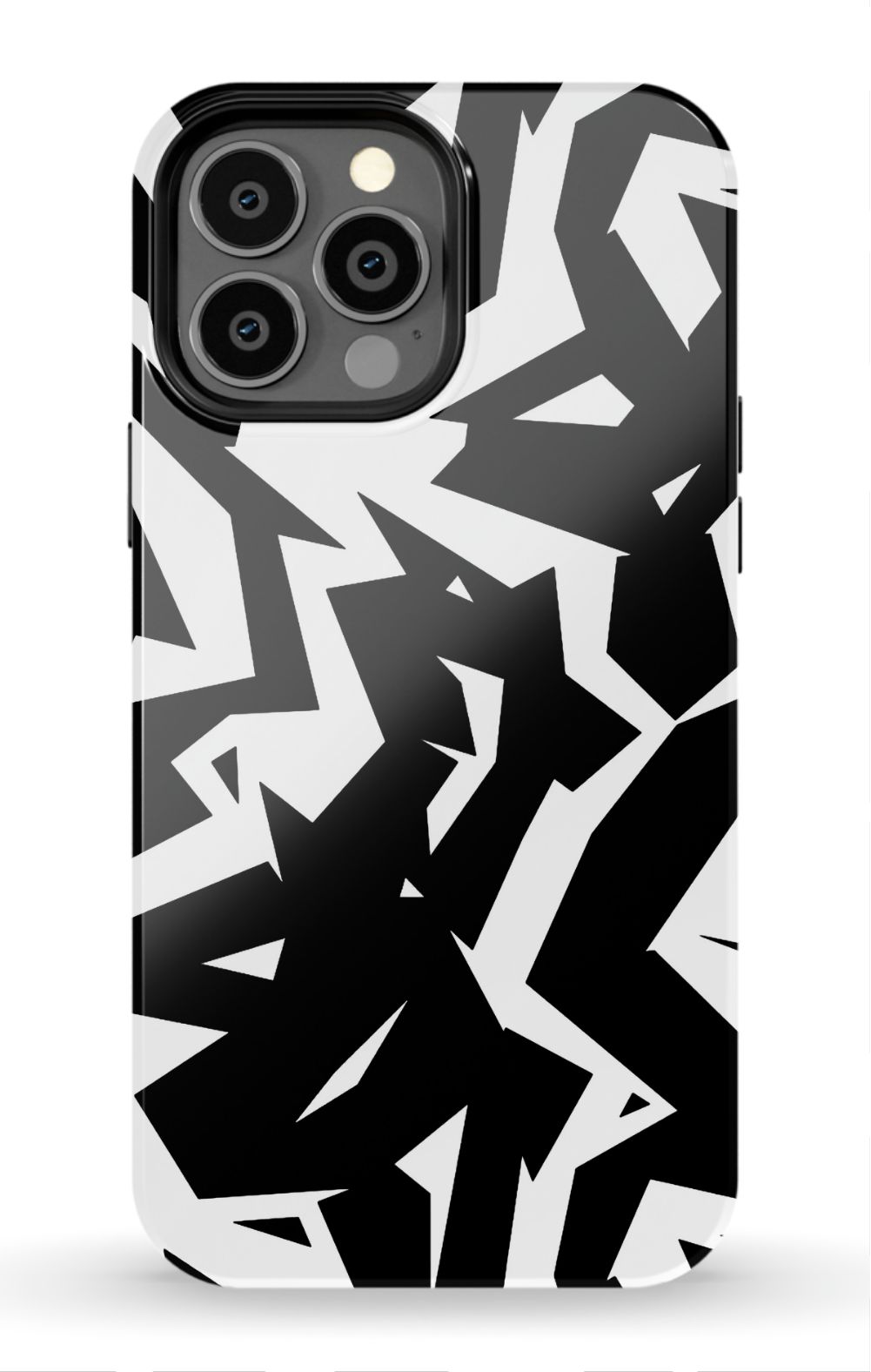 Black White Fragments Phone Case - B7Cases