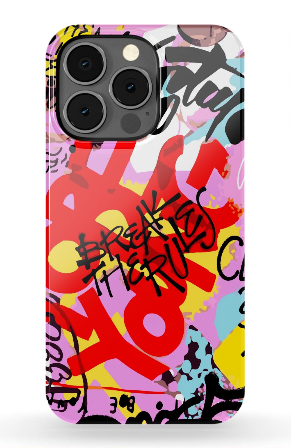 Break The Rules Graffiti Phone Case - B7Cases