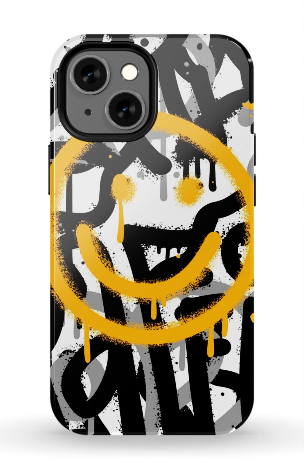 Sprayed Smiley Graffiti Phone Case - B7Cases